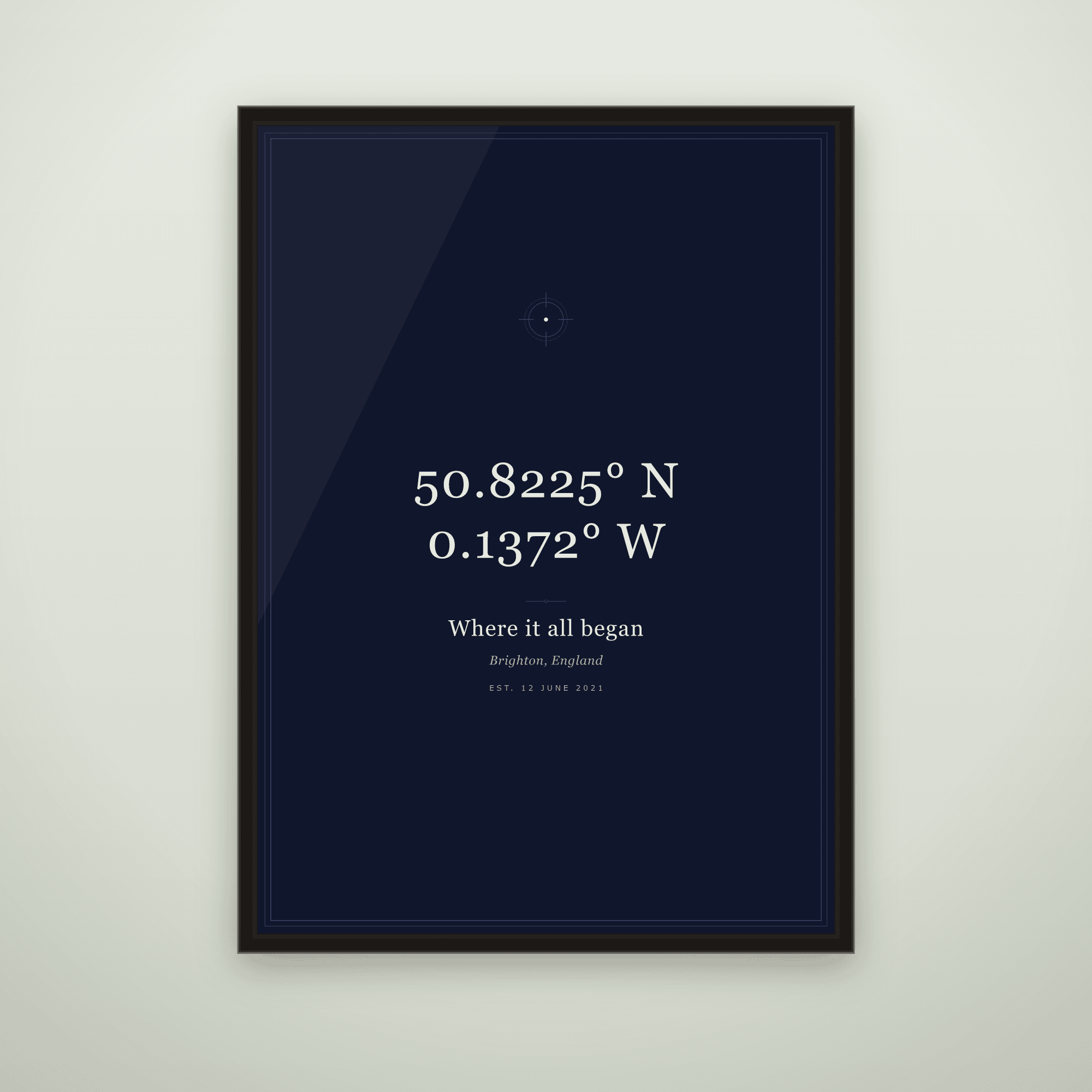Personalised Coordinates Print