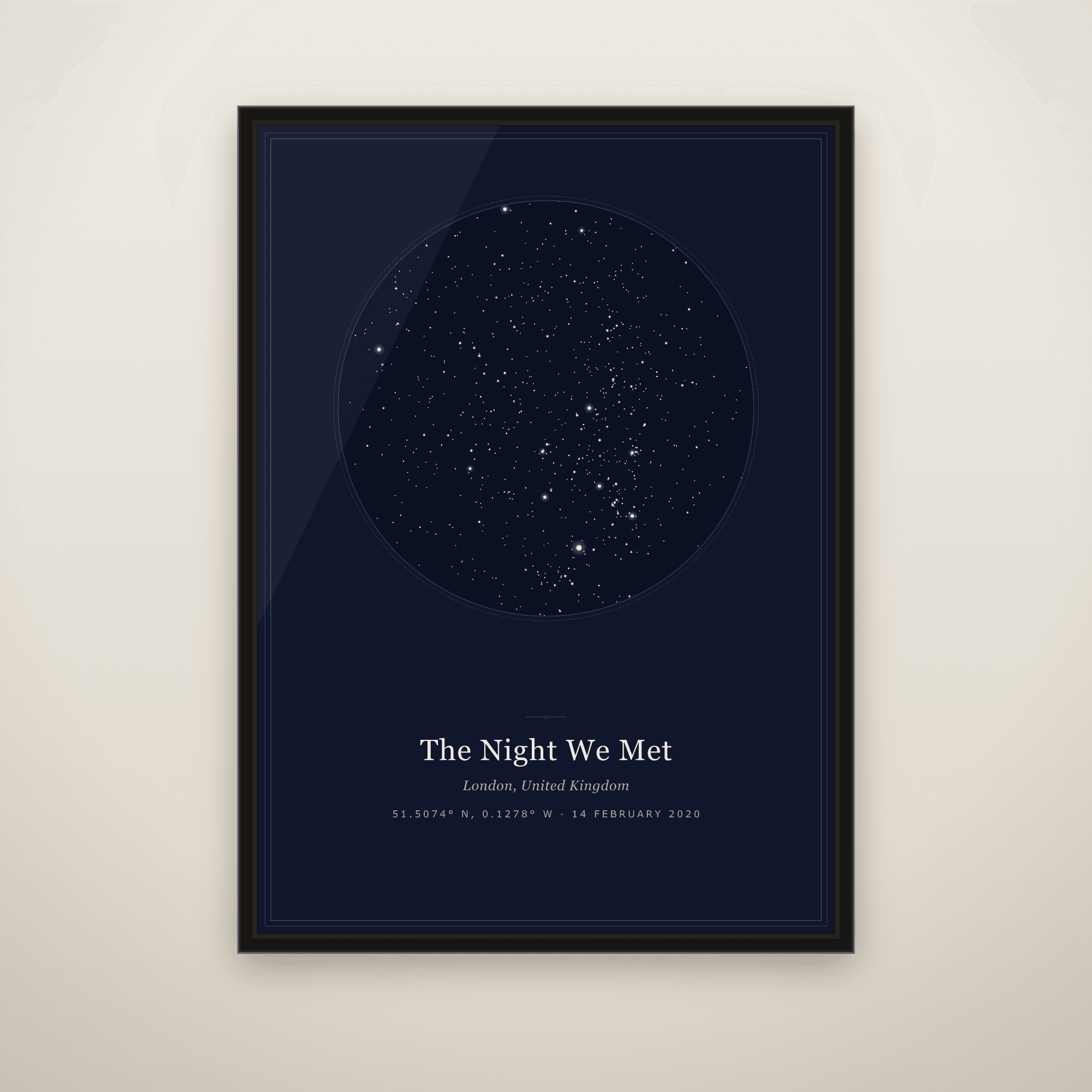 Personalised Star Map Print